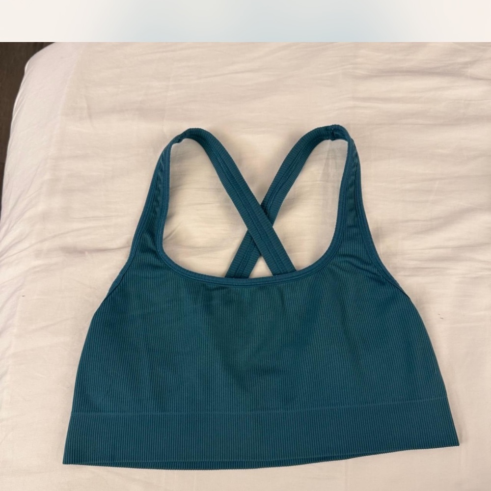 Athleta aurora ribbed sports lounge bra